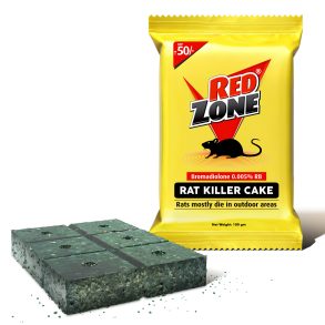 Red Zone - Rat Killer Cake – Bromadiolone 0.005% - Wholesale Pack - 100 Gm x 80 Unit