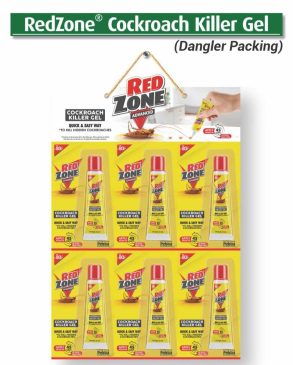 RedZone - Cockroach Killer Gel – Fipronil 0.05% - Wholesale Pack - 20 Gm x 240 Unit (Dangler Packing)